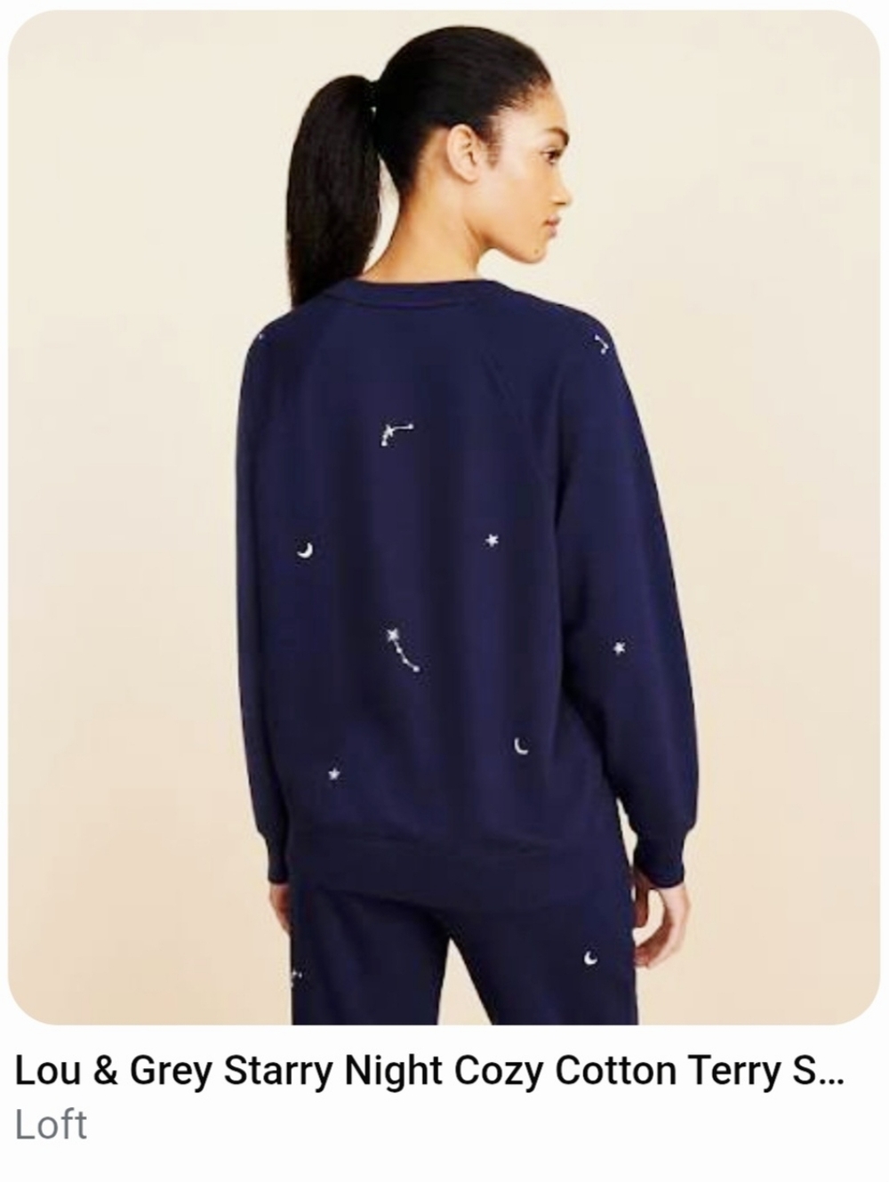 Lou & Grey Starry Night Cozy Cotton Loungewear Set - By Loft